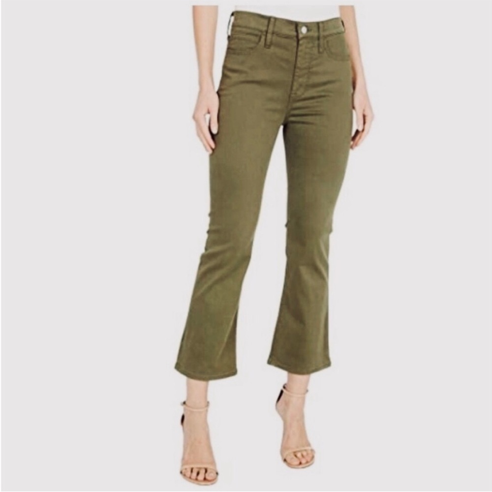 J Crew Billie Demi Boot Crop Olive 27
